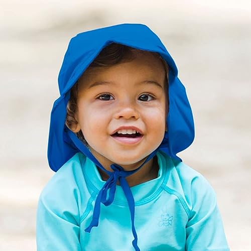 Miniatura 4 de i play by green sprouts - Gorro transpirable con solapa para bebés y niños pequeños durante todo el día protección solar UPF 50 húmedo o seco