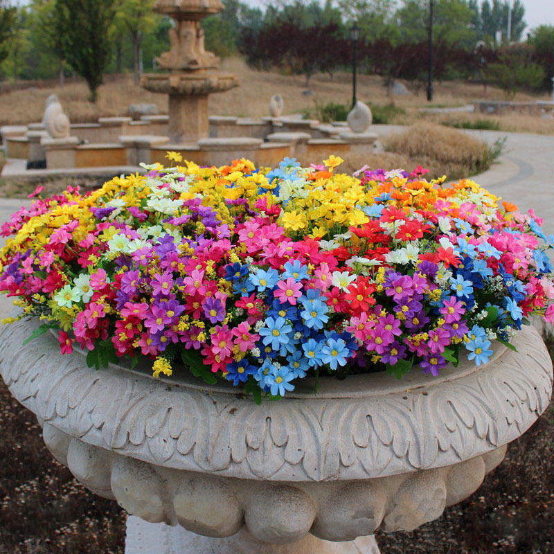 Amazon.com: 6 Bundles Outdoor Artificial Flowers for Decoration