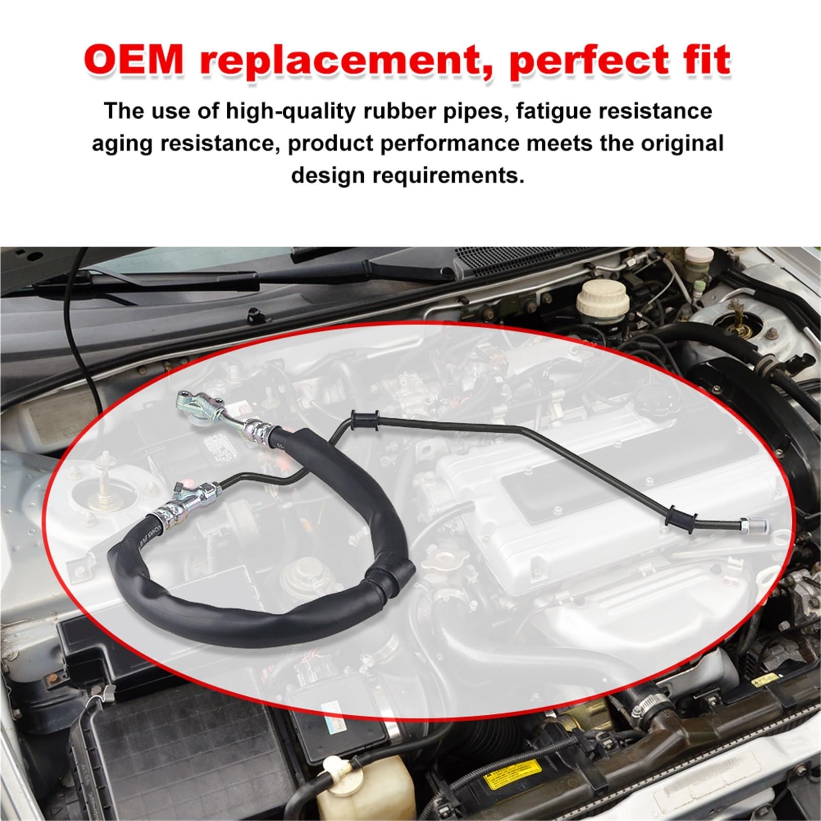 Pompa ciśnieniowa wspomagania Wąż ciśnieniowy układu wspomagania kierownicy pasujący do Acura MDX V6 3.7l 2007 2008 2009 OEM 53713-stx-a01 3401214