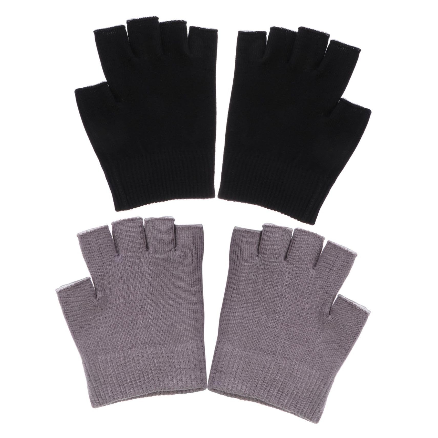 Healeved 2 Pack Gardening Gloves Sheer Lotion Gloves for Dry Hands Moisturizing Gel Fingerless Design