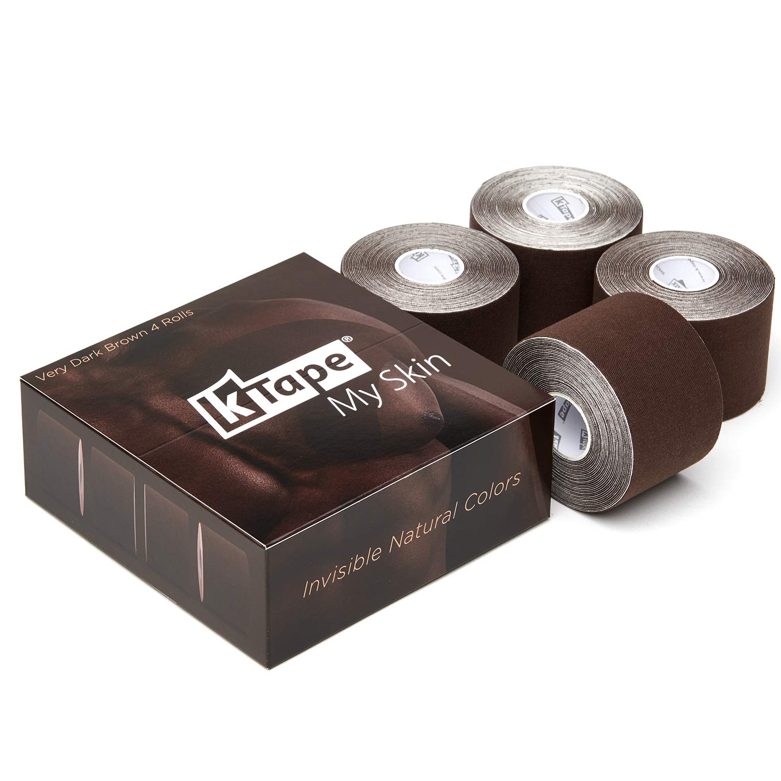 Tape Sportivo K-Tape My Skin Very Dark Brown (Rouleau Simple, 5 Cm X 5 M) [Brun Très Sport Tape K