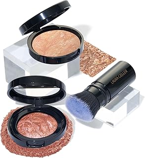 LAURA GELLER NEW YORK Blush-n-Balance 3pc Kit Baked Balance-N-Brighten Color Correcting Foundation, Light Retractable Kabu...