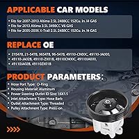 Vista 2 de Bomba de Dirección Asistida 21-5478 Compatible con Altima 2007-2013 L4 2.5L Gasolina Sedán/Coupé, para X-Trail 2002-2011 L4 2.5L Gasolina