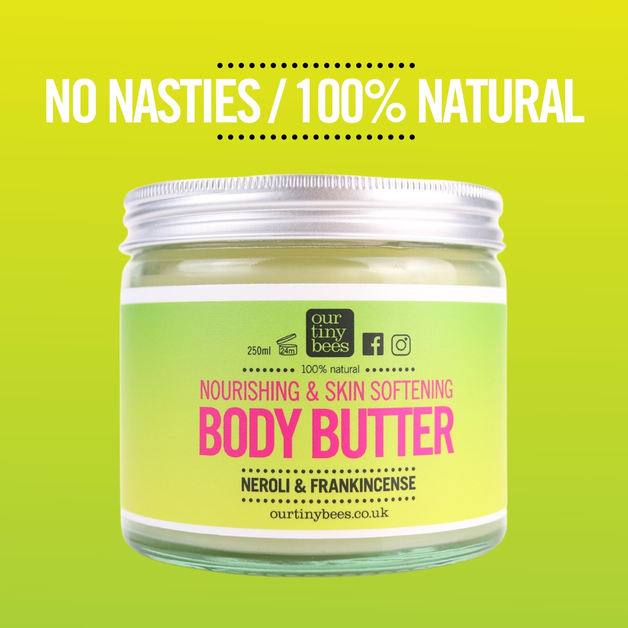 Neroli and Frankincense Body Butter, Anti-Ageing Essential Oils, 250 g (Pack of 1) - Image 4