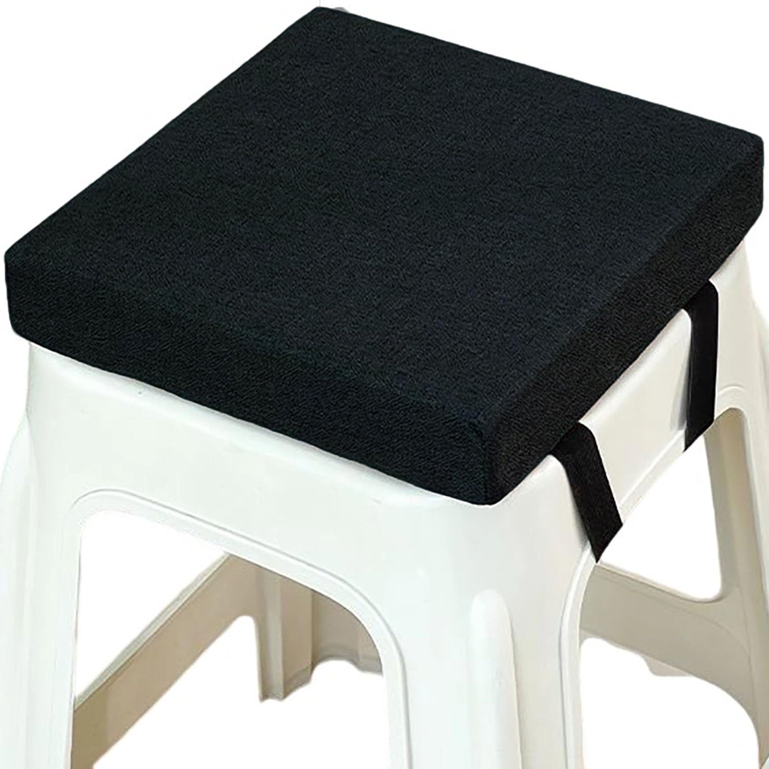 Square Bar Stool Seat Cushions with Ties Anti-Slip Chair Cushions 25x25/40x40/30x30cm Memory Foam Chair Pad with Washable Cover for Outdoor,Indoor,Garden,Dining,Kitchen,Bar Chairs(A3,28x28x5cm) — image 1