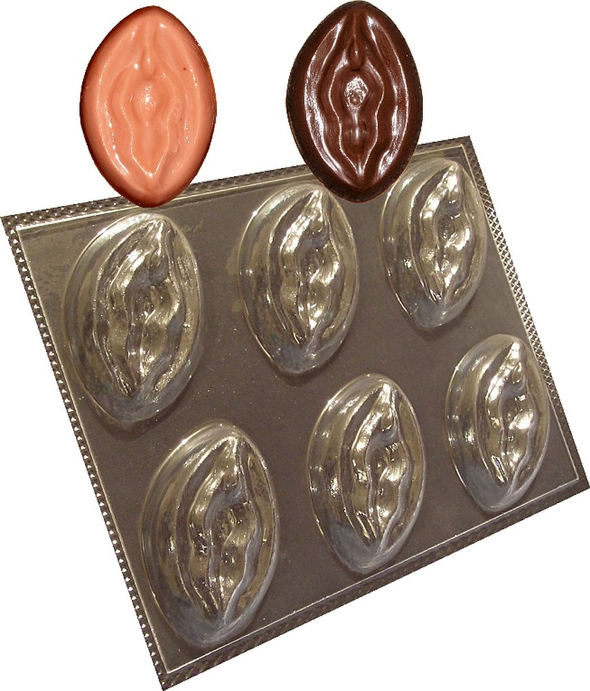 Vagina Chocolate Mould 6 Cavities Adult Mold