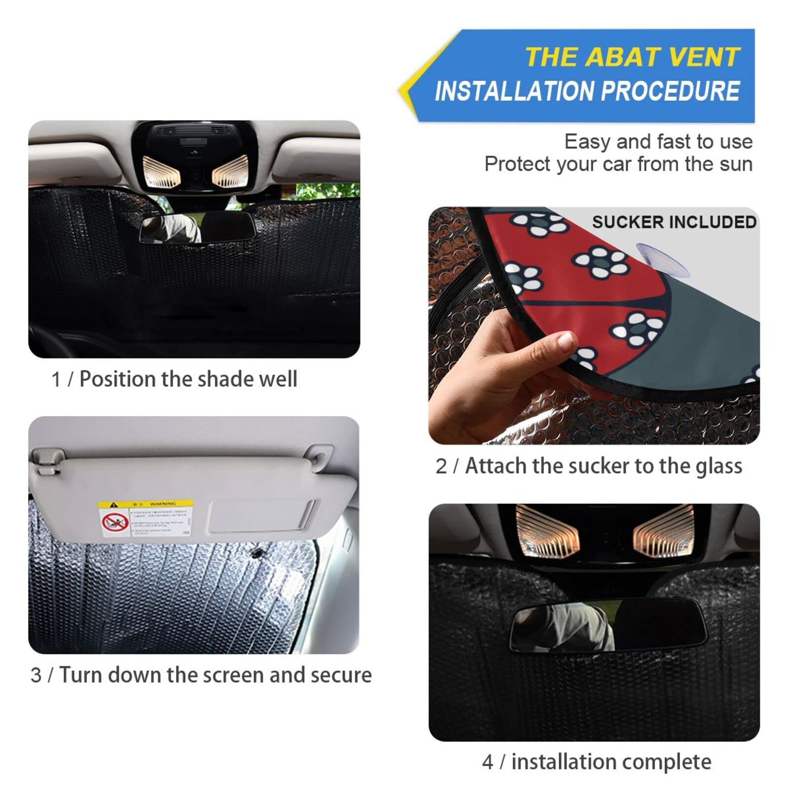 Parasol plegable para parabrisas de coche, protección contra rayos UV, para coche, camión, SUV