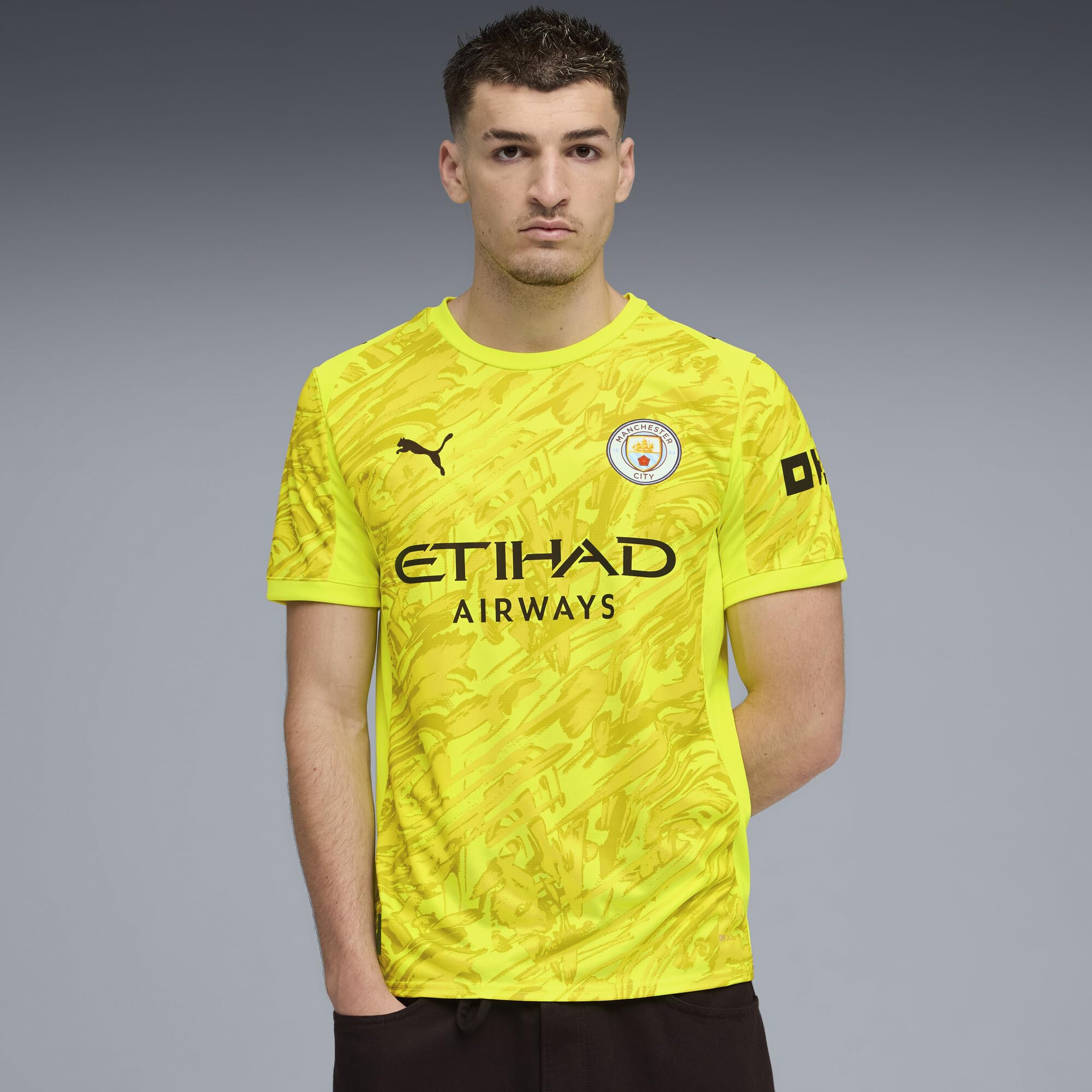 Maillot de Gardien Manchester City FC 2025/26 Homme - Jaune