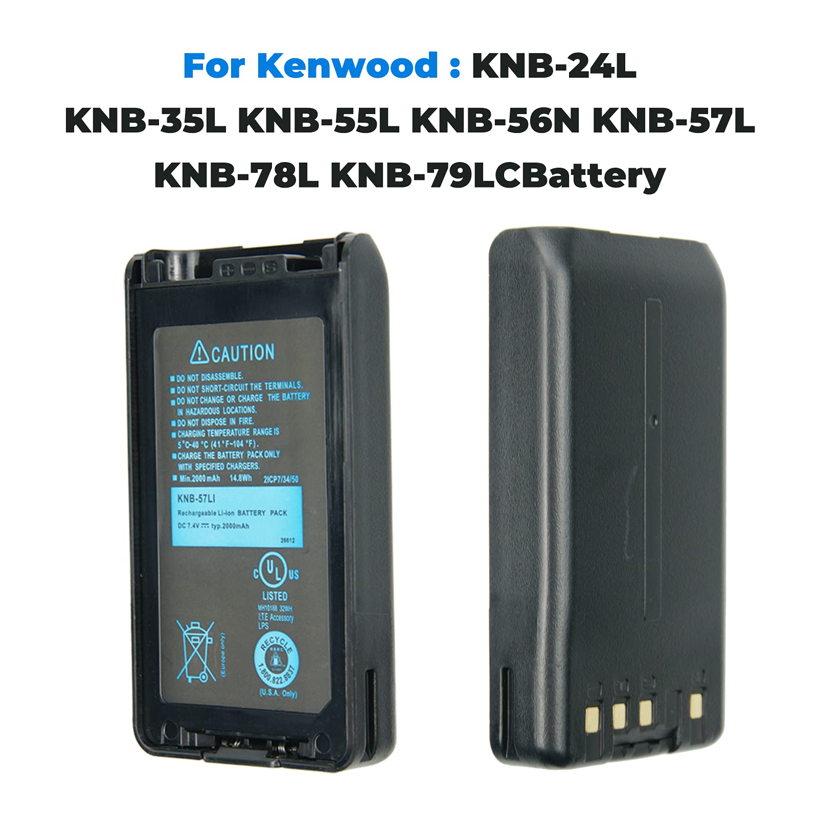 Amazon | KNB-57Lケンウッド用交換用バッテリーTK-2170TK-2140 TK-2160