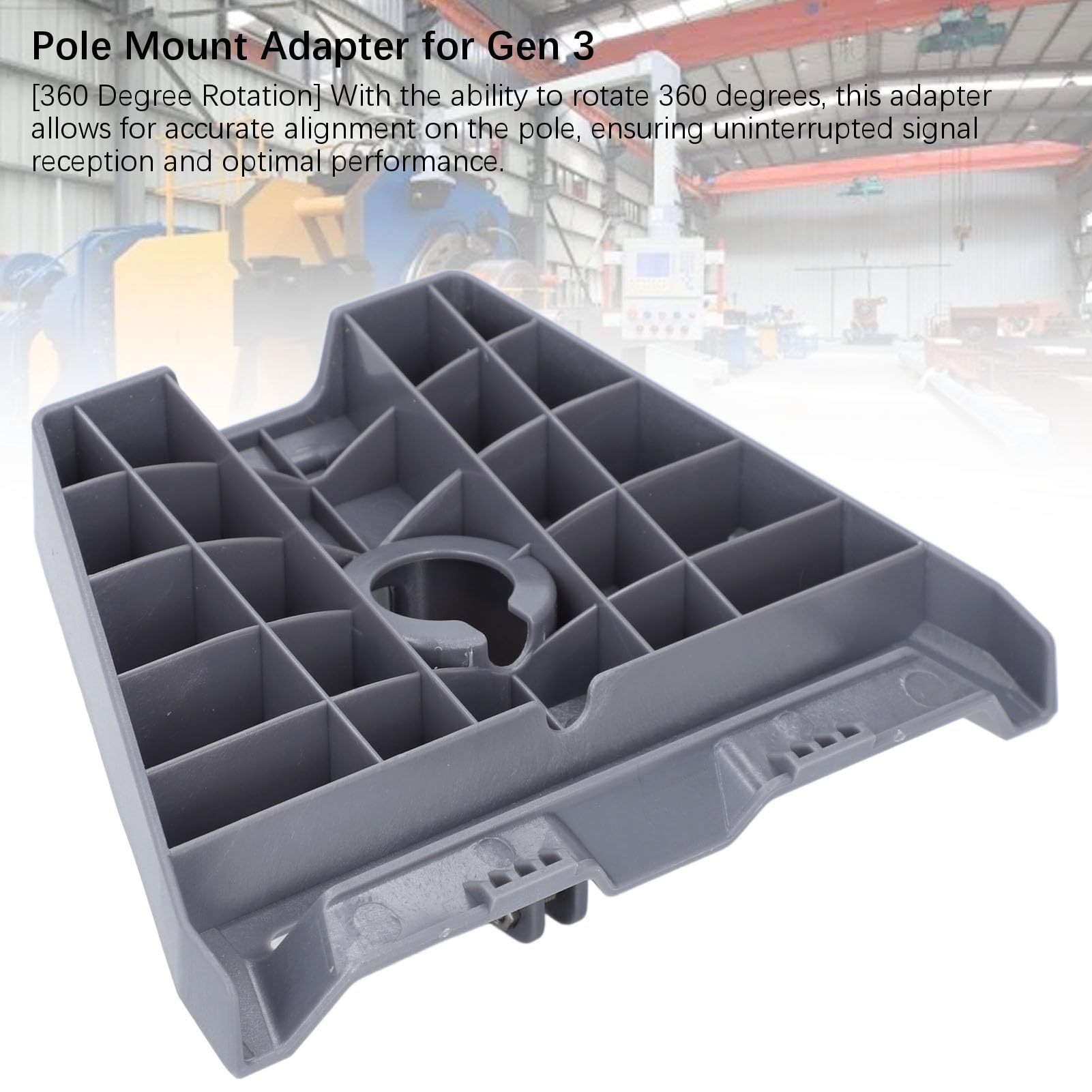 Adattatore per Tubo Gen 3 per Parabola e Asta Standard Gen 3, Supporto per Palo Internet Satellitare in Acciaio Inossidabile per Carichi Pesanti Ruotabile a 360°, Carico
