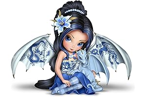 Jasmine Becket-Griffith Perfect Romance Blue Willow China-Inspired Fairy Figurine: Enchanting Figurine Captures Becket-Griffith's Fantastical Vision