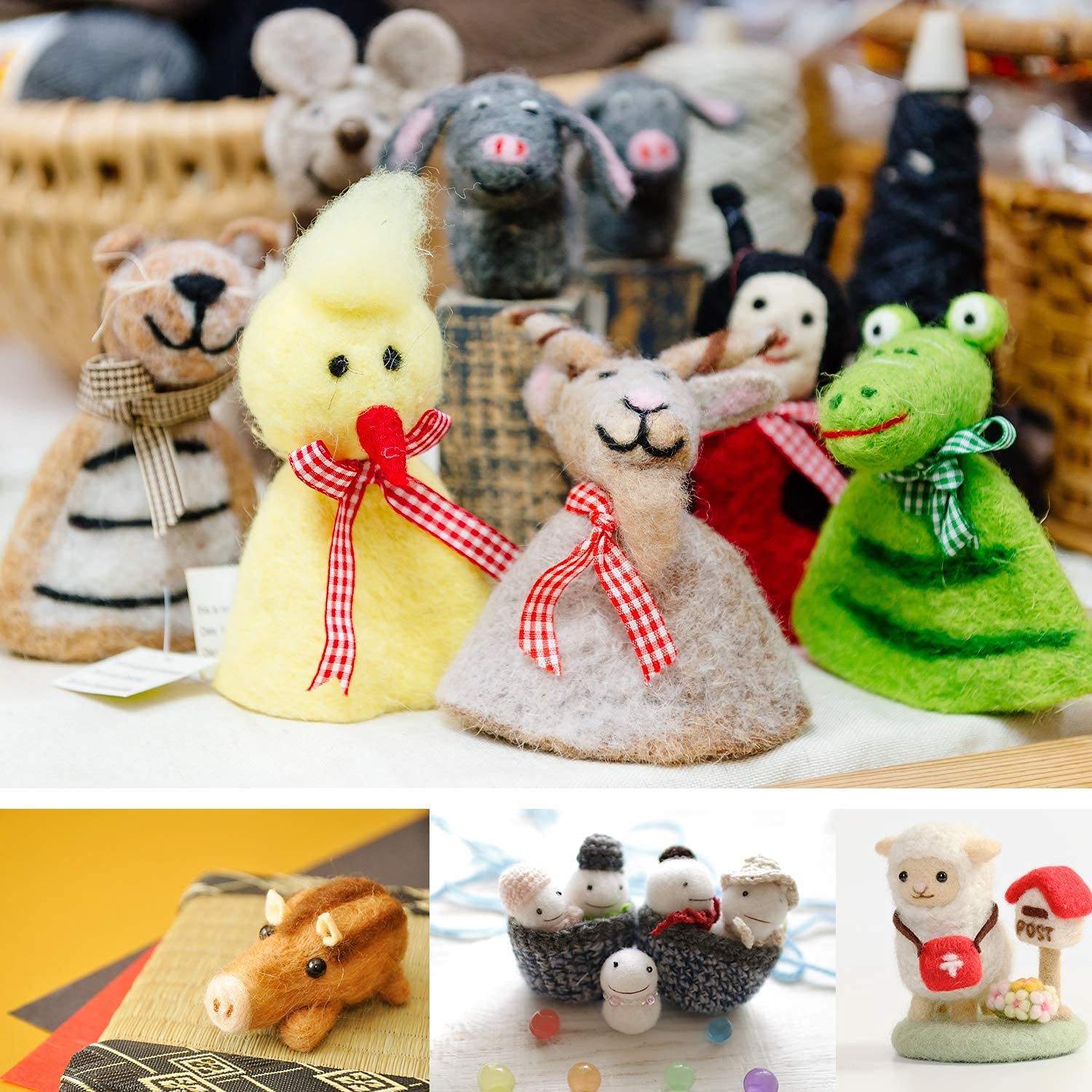 Amazon.co.jp: [Kahlua&Pekoe] 羊毛フェルト キット (40色入り