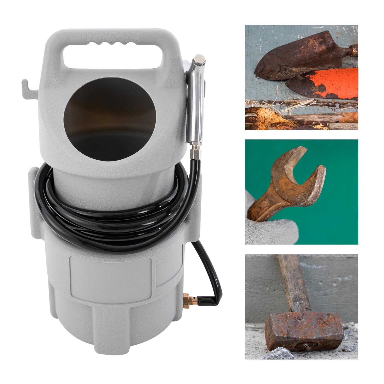 50 kg Portabile Sabbiatrice con Set Pneumatico – Ideale per Lavorazione dei Metalli e Rimozione della Ruggine