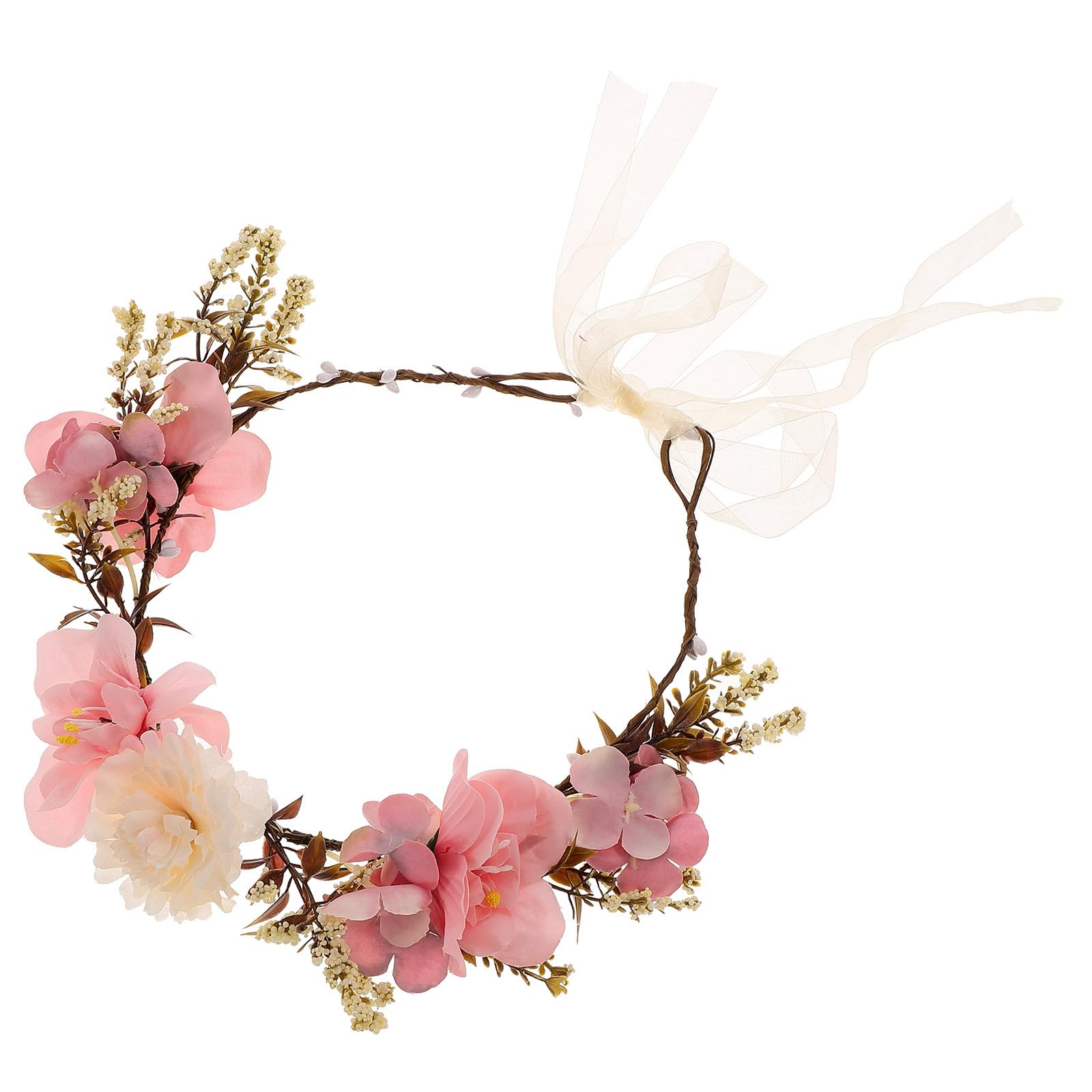 3 Piezas Banda De Pelo Floral De La Boda Diadema Con Guirnalda De Flores Tocado De Boda Para Novia Tocado Floral De Novia Diadema De Púrpura Perder La Foto Vacaciones