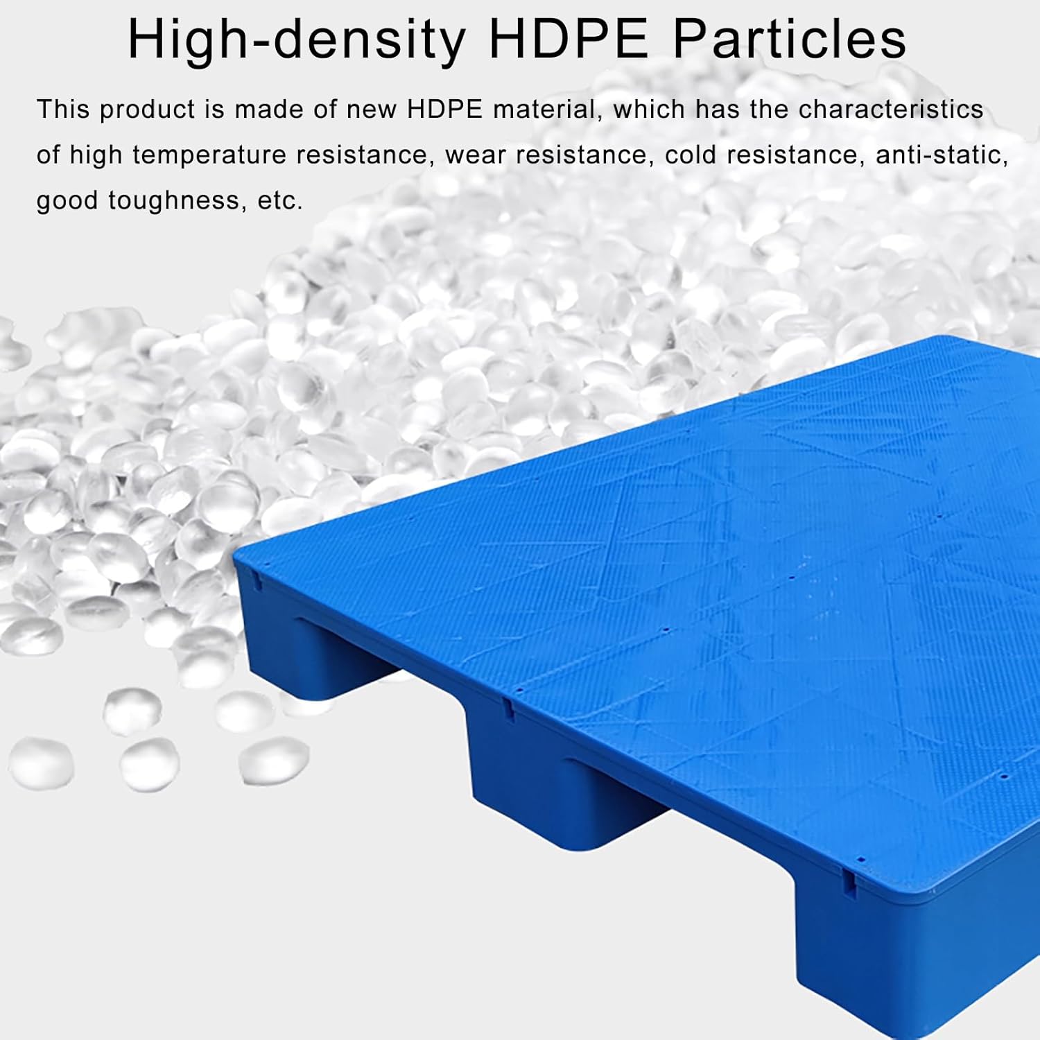 4 pcs Plastic Pallets for Basement Storage, Multi-Functional Moisture-Proof Board, for Warehouse Garage and Basement Storage, Blue(40x30cm/16x12in)