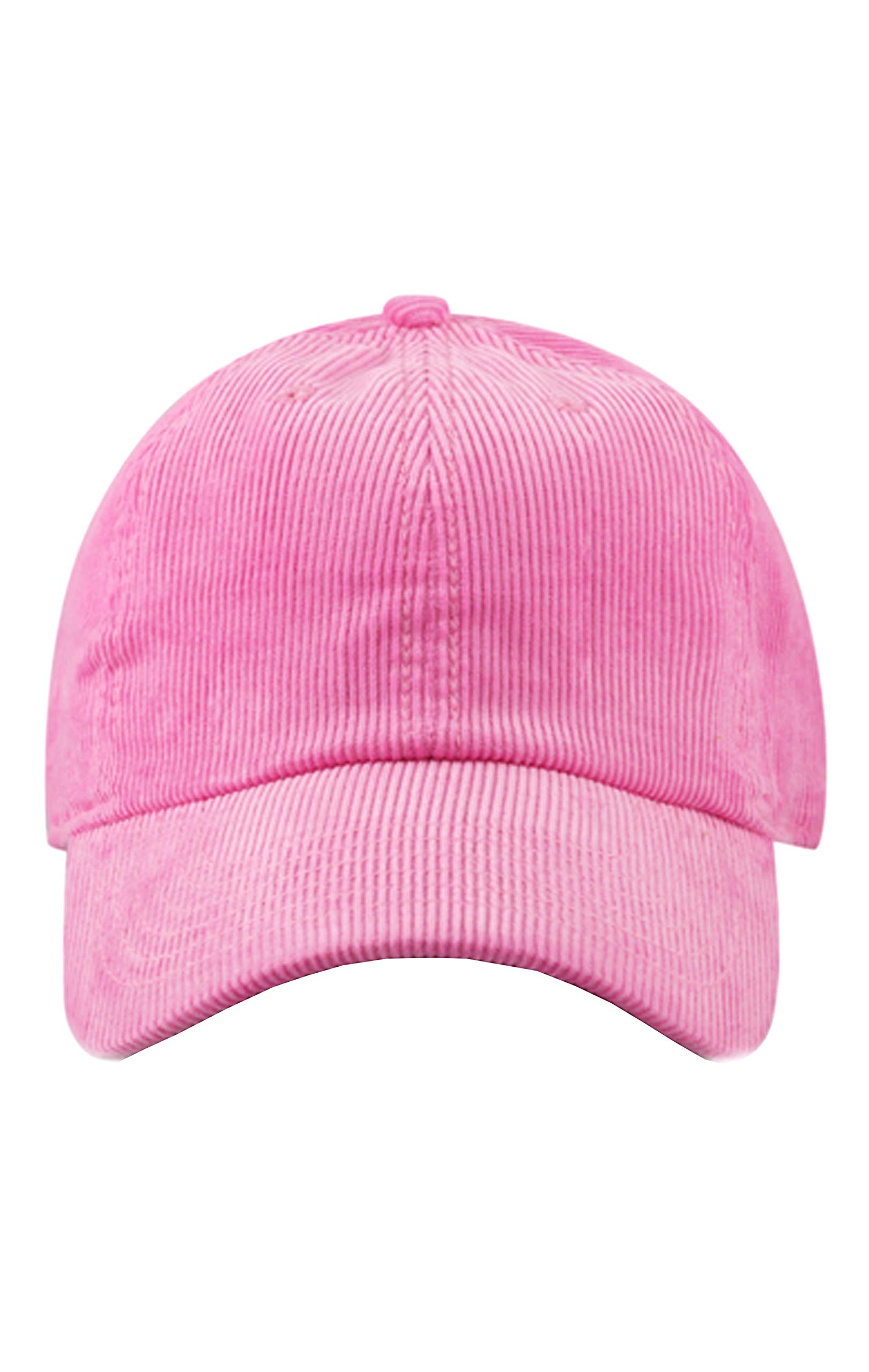 Newhattan Solid Corduroy 100% Cotton Vintage Unisex Baseball Adjustable Polo Trucker Cap Hat