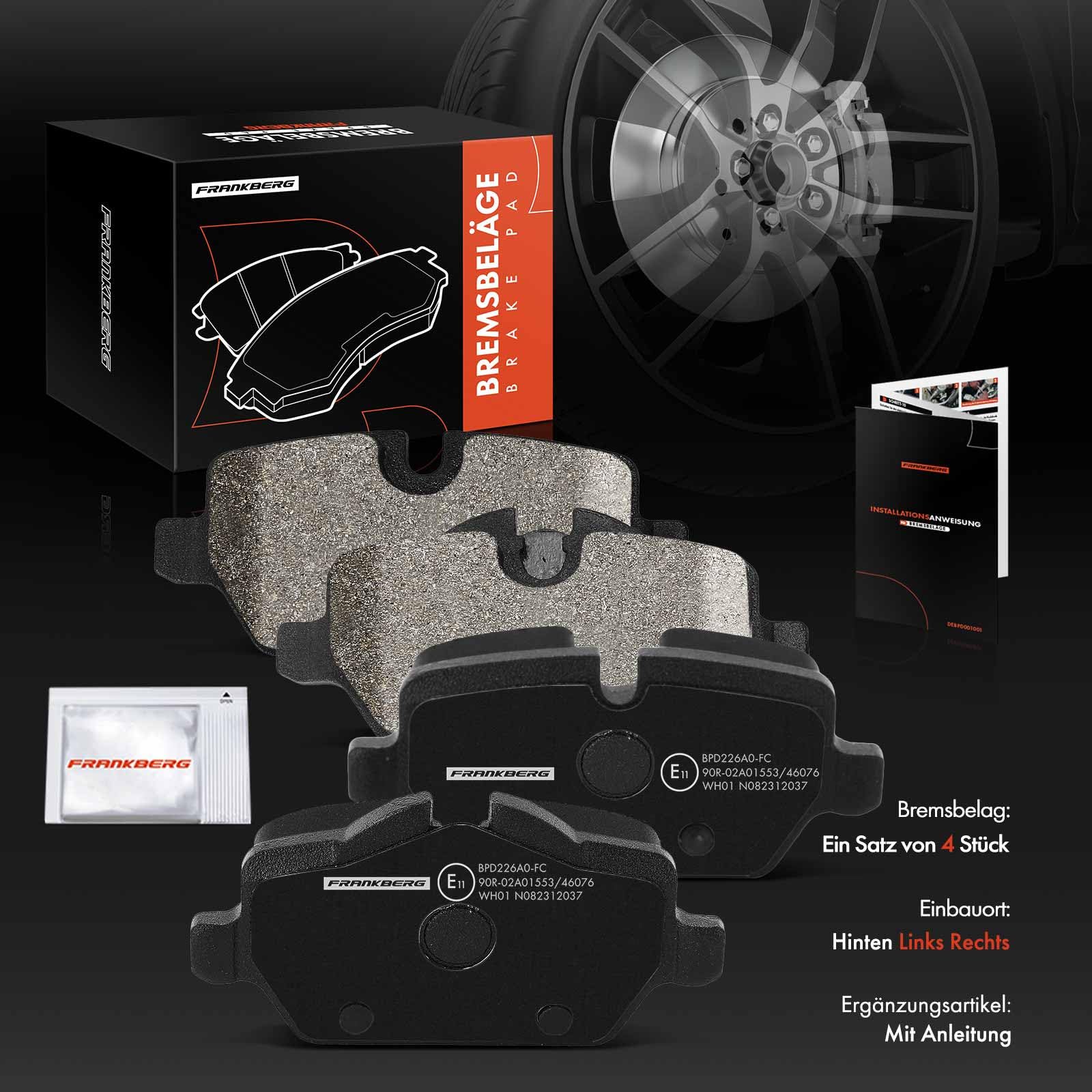 BREMBO Gelochte SPORT-BREMSSCHEIBEN + BELÄGE HINTEN BMW 1er E81 E87