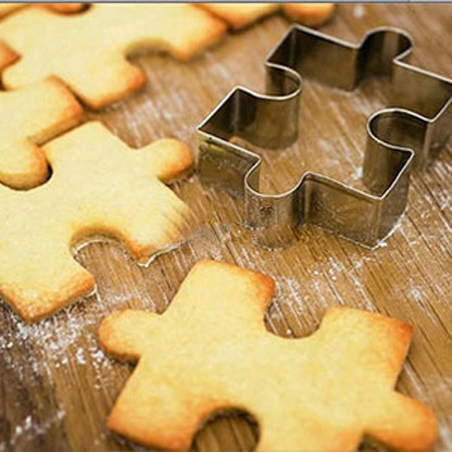 Game Puzzles Cookie Cutter Set - 2Pieces - Stainless Steel