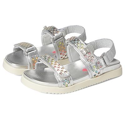 Steve Madden Kids Mona (Toddler/Little Kid) Girls Shoes Silver Rainbow