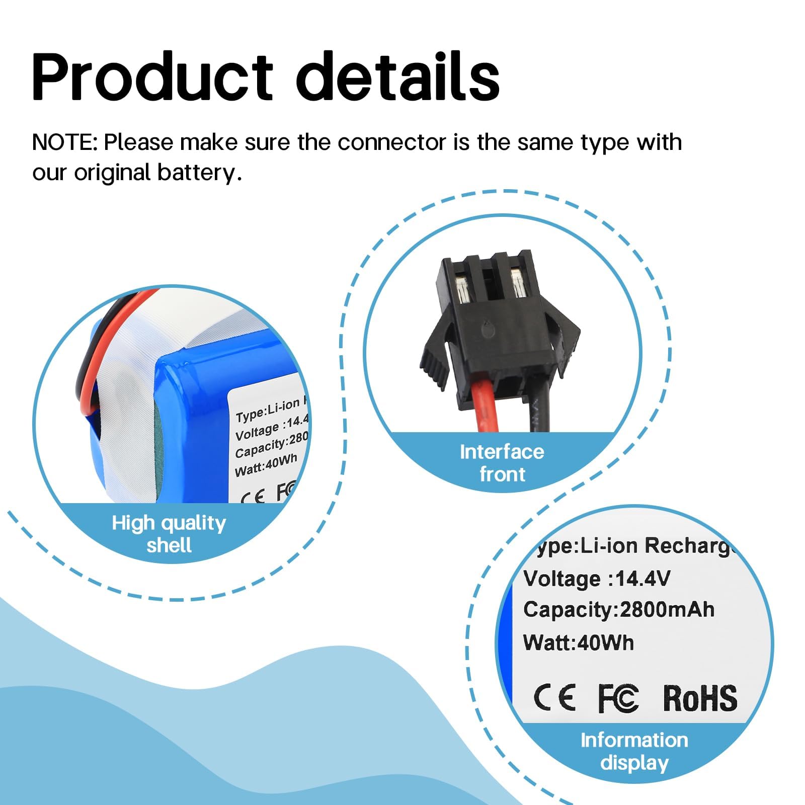 Reemplazo De Batería Para Proscenic 850T 850P, Neatsvor