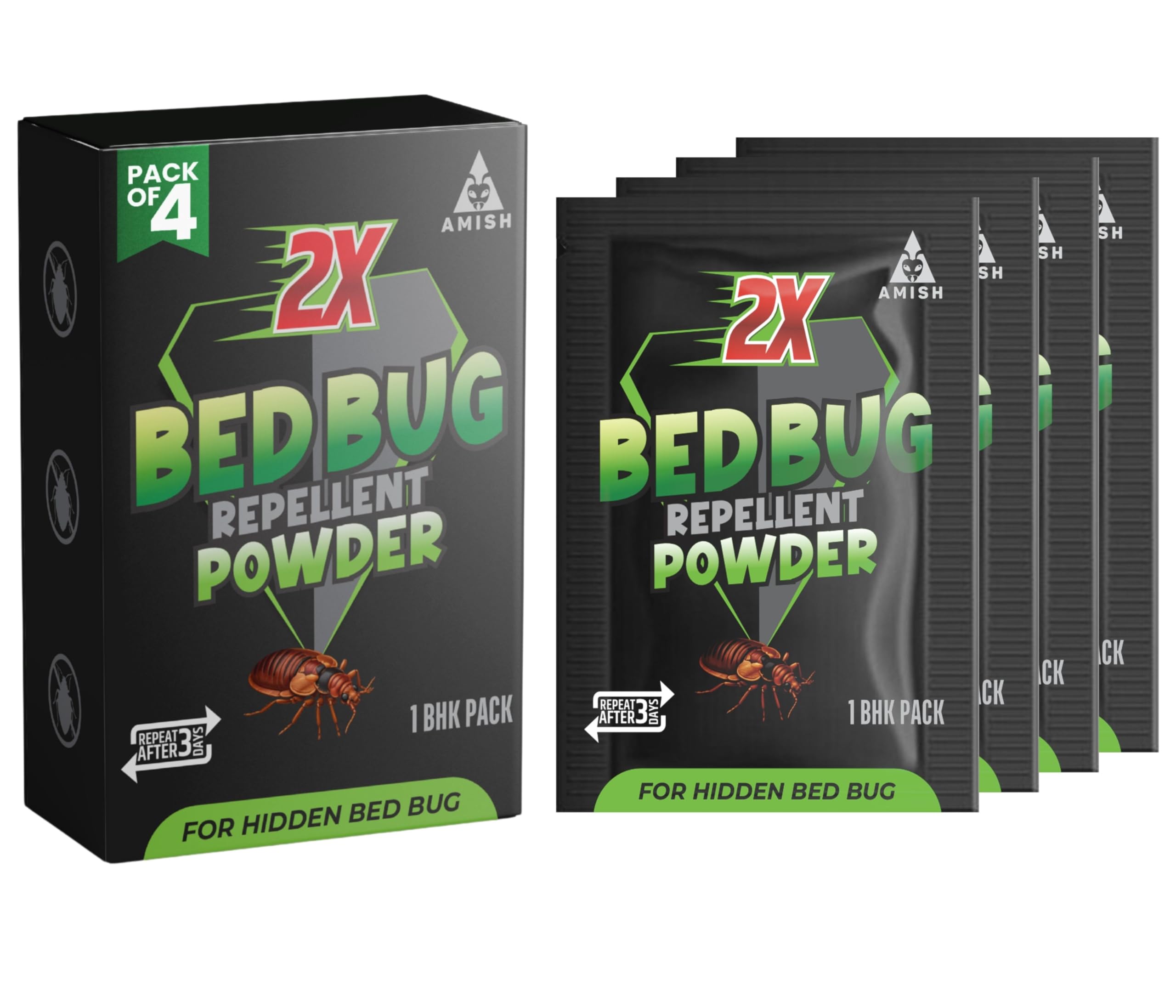 Amish Herbal Bed Bug Powder 40 grm Removes Entire BedBug colony Powerful 100% Organic No Chemical BedBug Repellent Khatmal Powder for Home Long Lasting Protection Instant Action (Bed Bug Powder 40 Grm)-image-28