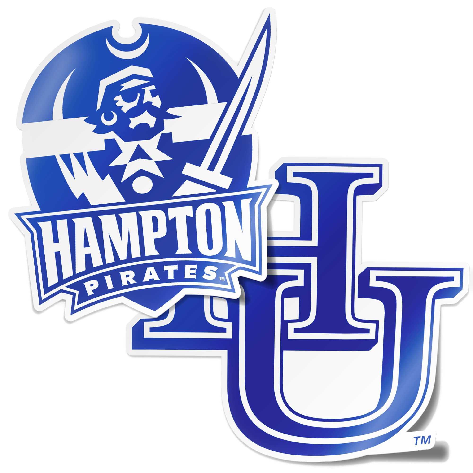 Sticker Hampton University personnalisation vinyle pour voiture et notebook