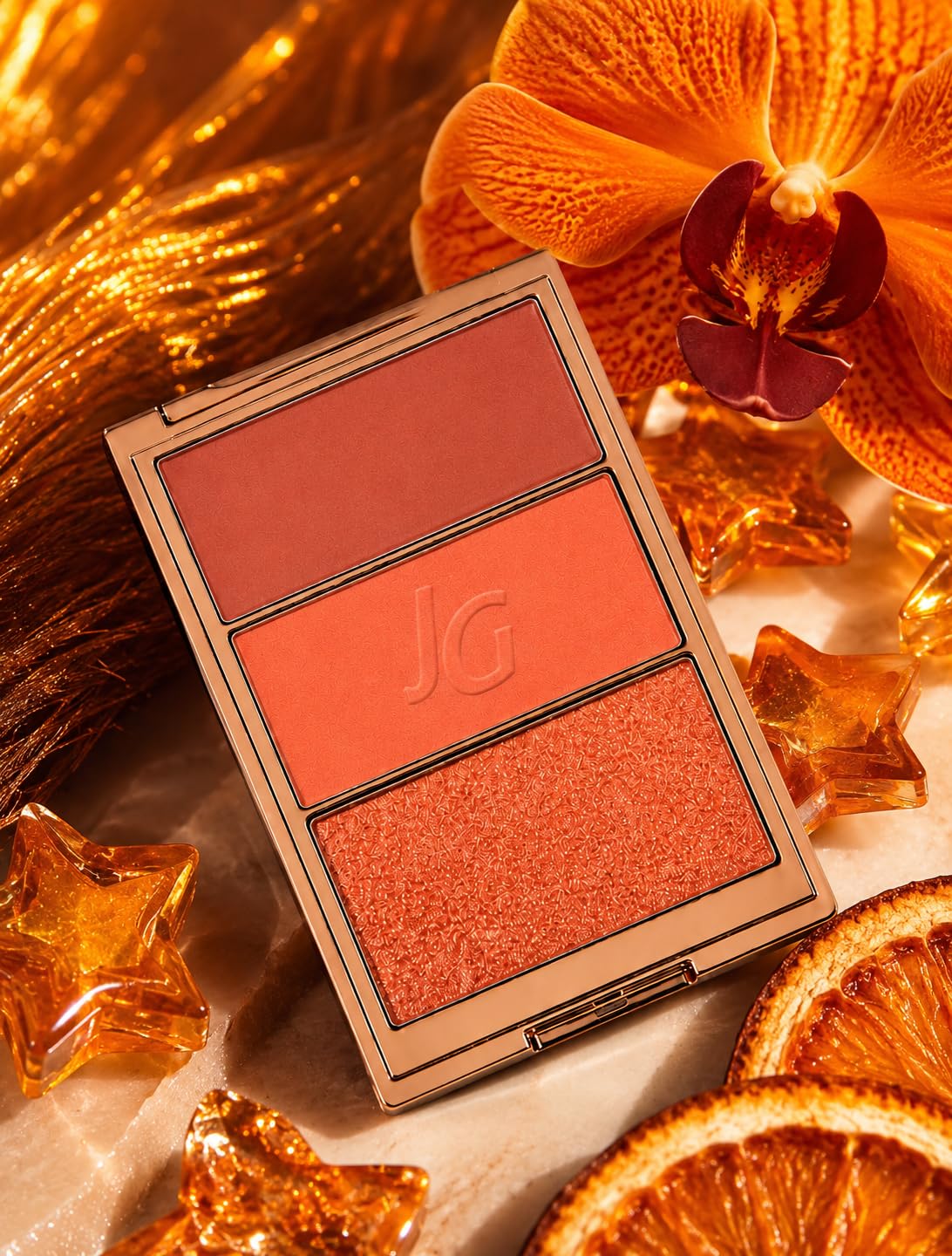 JUSTGOLD BLUSH TRIO PALETTE CARAMEL NUDE #04-image-5