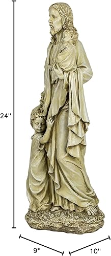 Miniatura 5 de Joseph's Studio by Roman Inc., Jardín de Jesús con los niños, colección de jardín, estatua religiosa, Sagrada familia, Memorial, ángel, santo