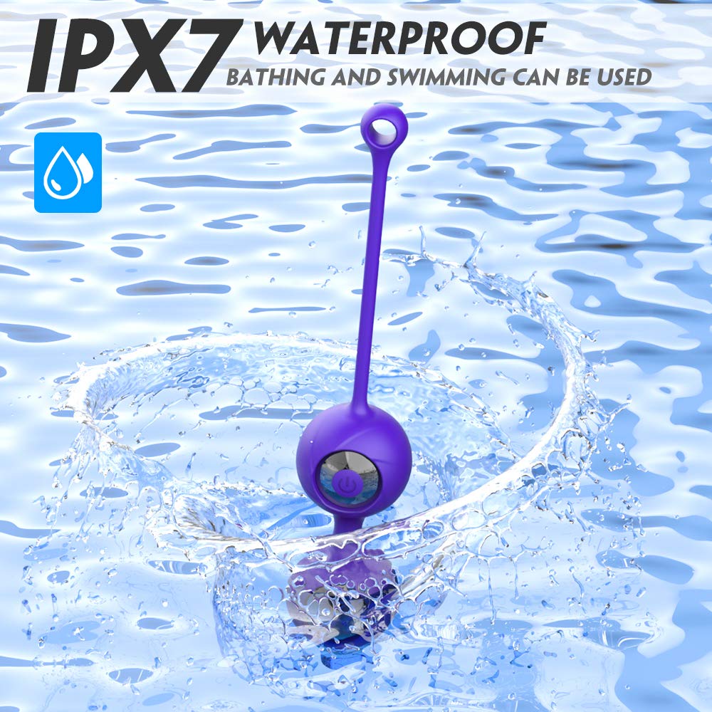 Silicone Vibratori Kegel Ball 2 in 1 Palline Per il Pelvico Palline, 9 Modalità di Vibratore Massaggio,USB Ricaricabile, para Controllo della Vescica ed Esercizi del Pavimento Pelvico per Donna,Viola