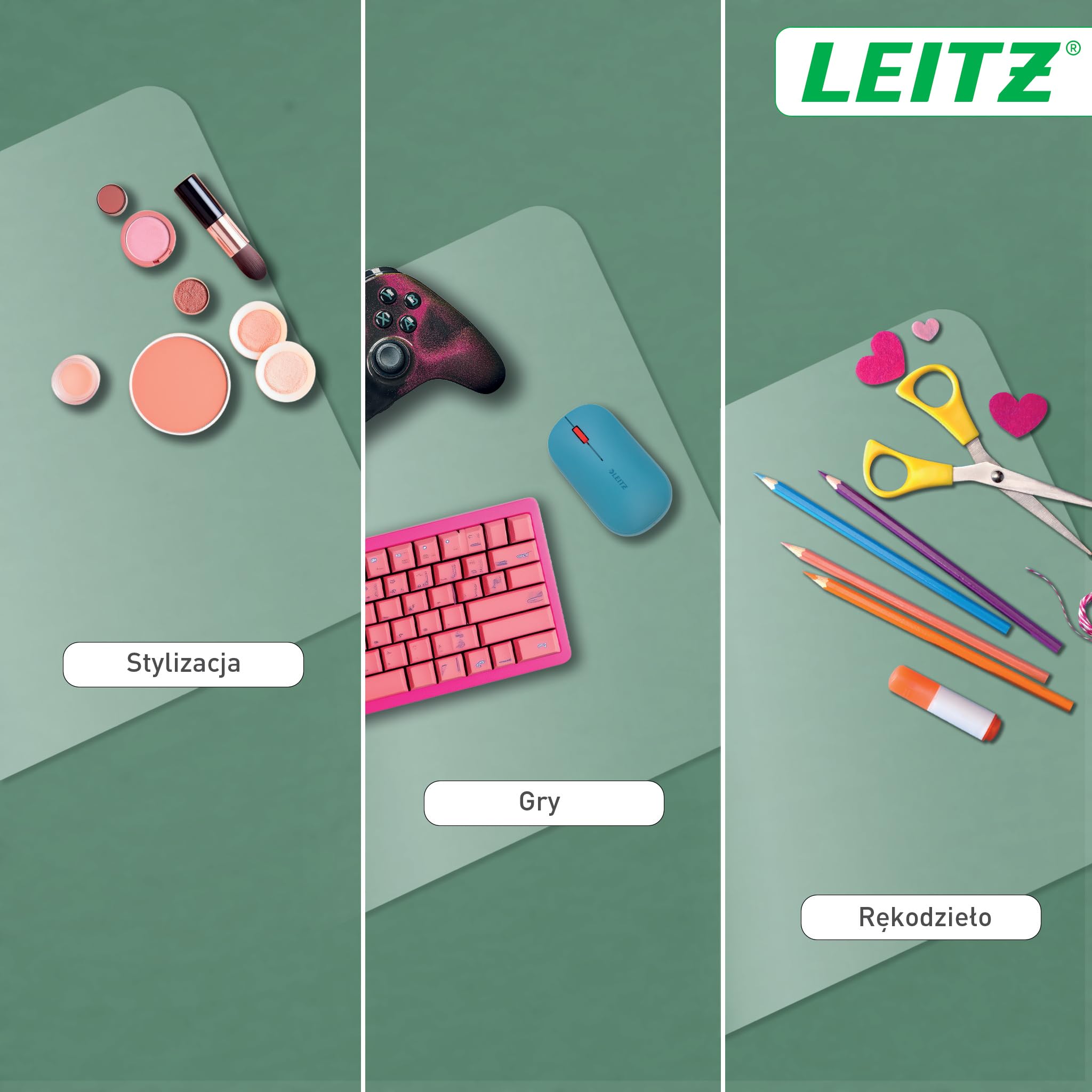Duża przezroczysta mata Leitz na biurko – elegancka i dyskretna, przezroczysta mata ochronna na biurko pomaga zapewnić czystość i porządek na biurku, wodoodporna, 70 x 36 cm