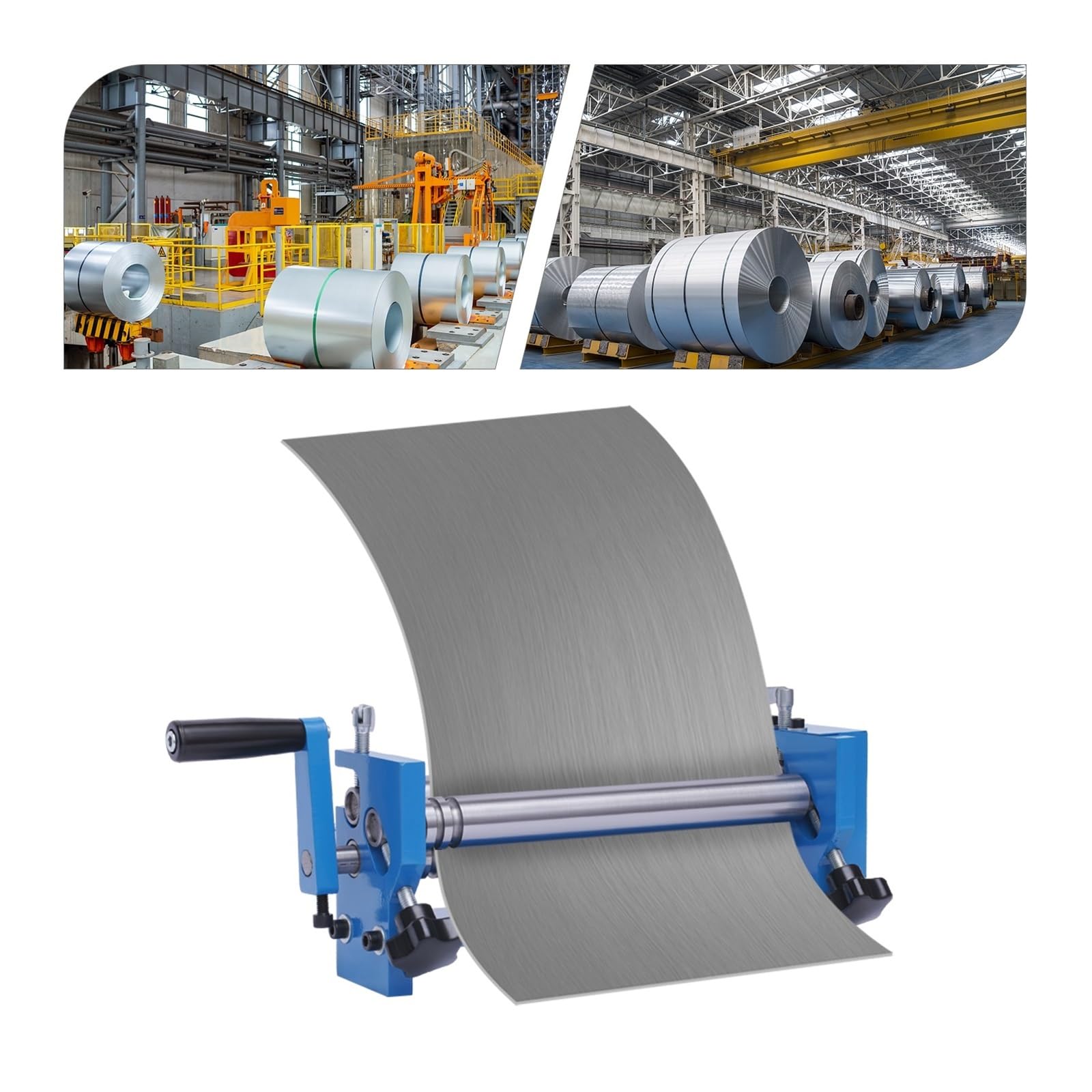 Ręczna Walcarka Do Blach Metalowych, Regulowane Gięcie, Konstrukcja Z Korbą Ręczną Stalowych/aluminiowych/miedzianych Efektywne GięCie, Precyzyjna Praca