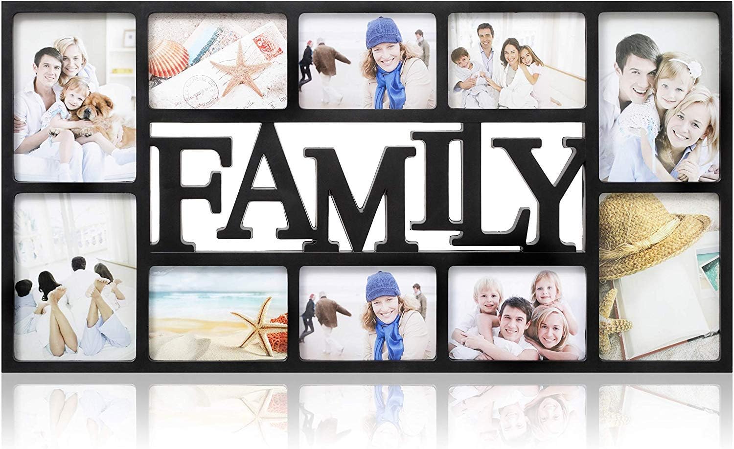 PMS FRIENDS/FAMILY 6 X 4" 10 PHOTO COLLAGE FRAME IN WINDOW B