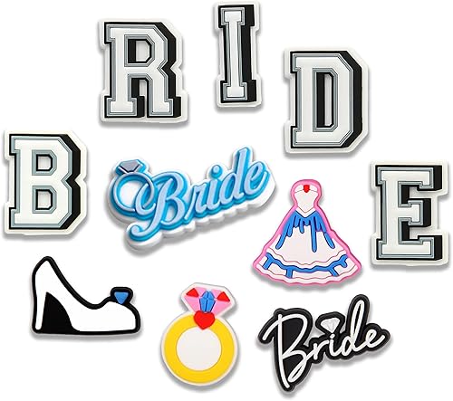 Dijes de cocodrilo de novia 10 dijes de zapatos de boda para decoración de cocodrilos pulseras diferentes diseños para decoración de zapatos mujeres