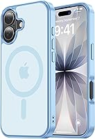 Vista 48 de Funda Magnética para iPhone Air Compatible con MagSafe Resistente a Caídas de 16 Pies Cubierta Trasera con Sensación de Piel Mate a Prueba de Golpes