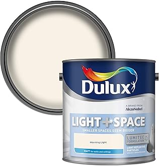 Light and Space Matt Emulsion Paint For Walls And Ceilings - Morning Light 2.5 Litres