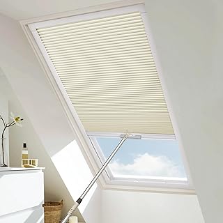 Skylight Blackout Window Blinds & Shades, Cordless Cellular Shades Therm...