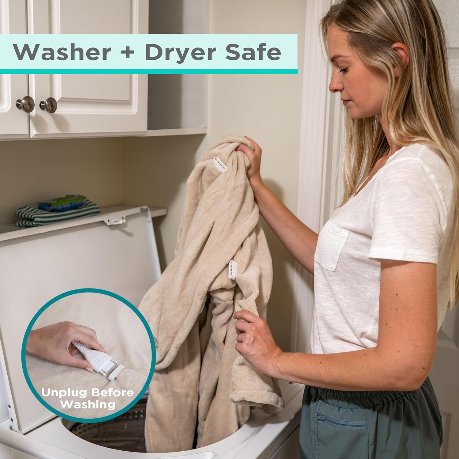 BLACK+DECKER Heated Blanket Electric Twin, Micro Plush Electric Blanket, Heating Blanket with 10 Heating Levels, 10H Timer, Auto Shutoff, Fast Heating (84x90 inches, Black) - Image 5