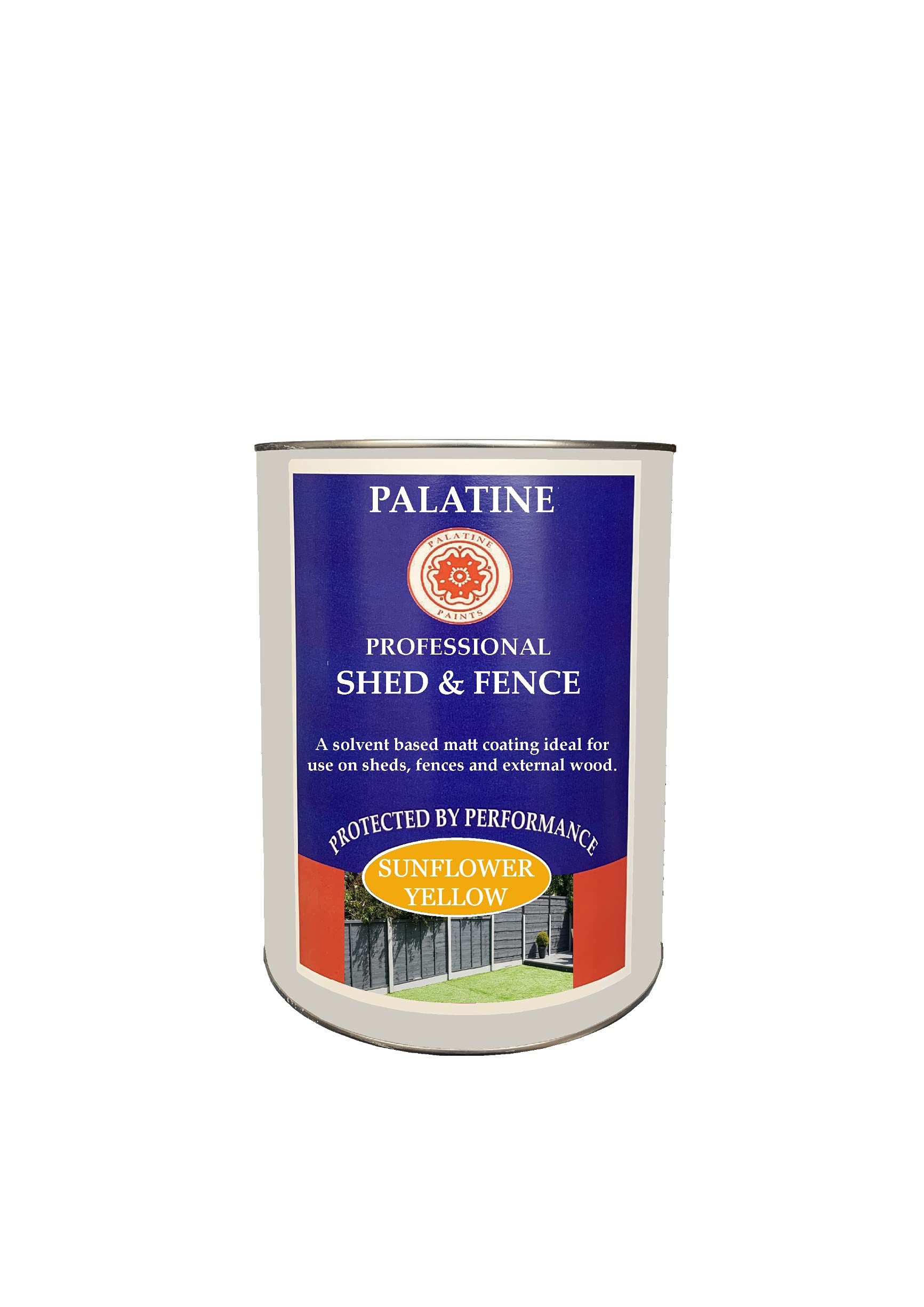 Palatine Professional Shed & Fence 2.5lt | Oil Based Paint for use on Sheds & Fences (Sunflower Yellow)