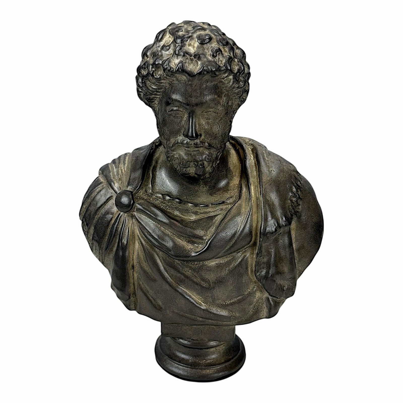 Busto Marco Aurelio – Scultura imperatore romano e filosofo stoico, arte greca fatta a mano, decorazione classica, 17,8 cm