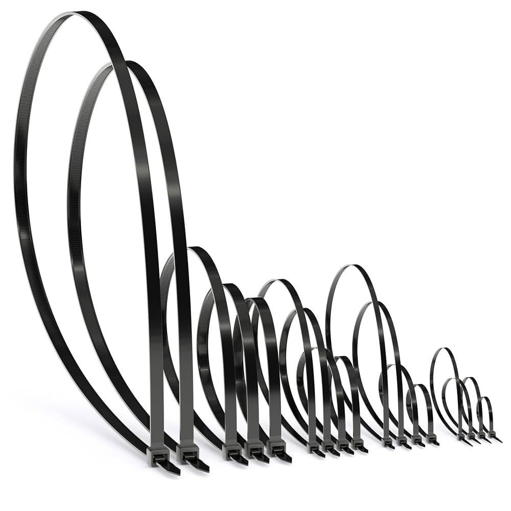 Ajile Kabelbinder 4,8 X 200 Mm Weiß – 20 Stück – Aus Nylon – Für Haushalt, Garten & Elektro