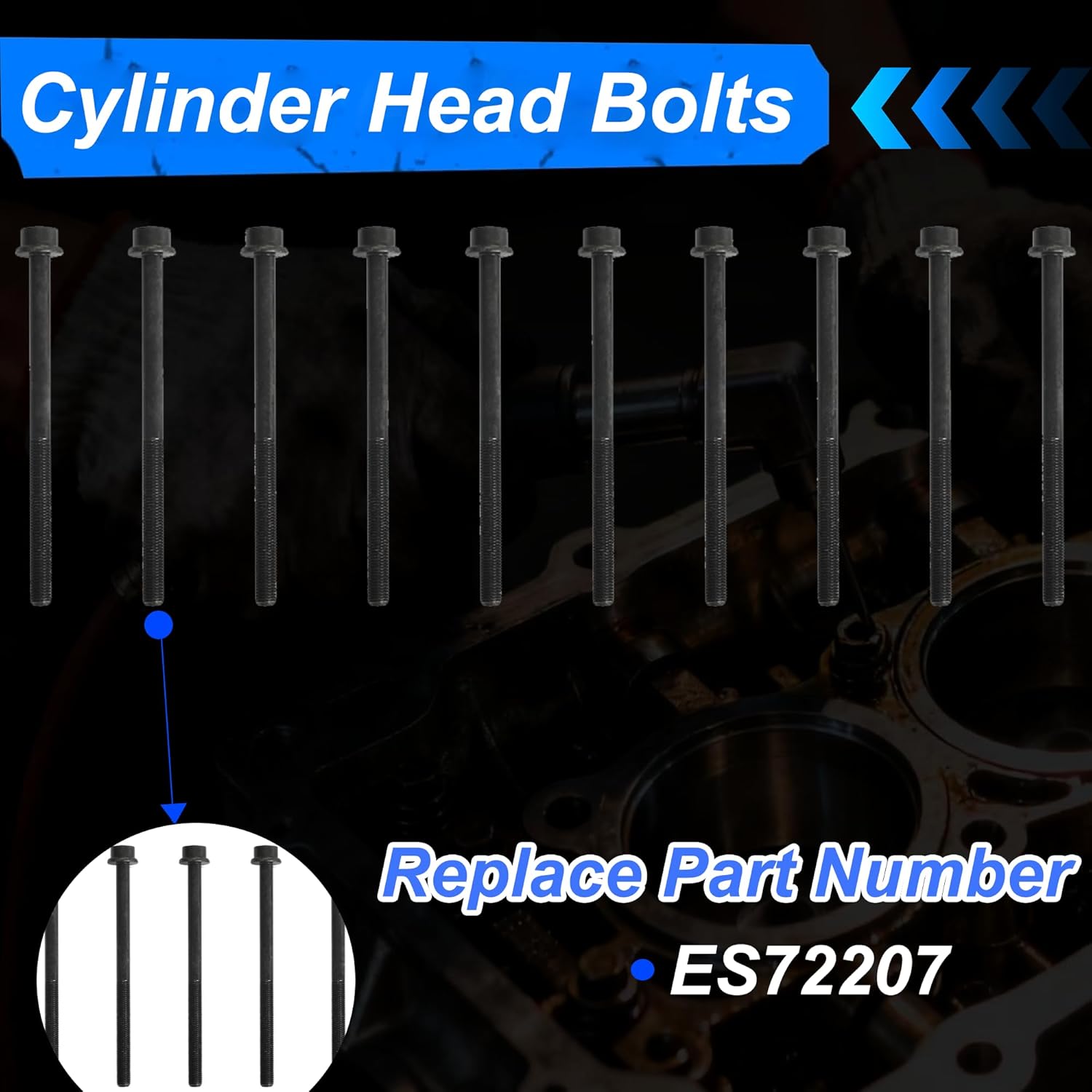 2.0 2.3 Full Gasket Set Head Bolts Fit for 2006-2009 Mazda 3 5 6 MX-5 2.0L 2.3L DOHC LDF MZR
