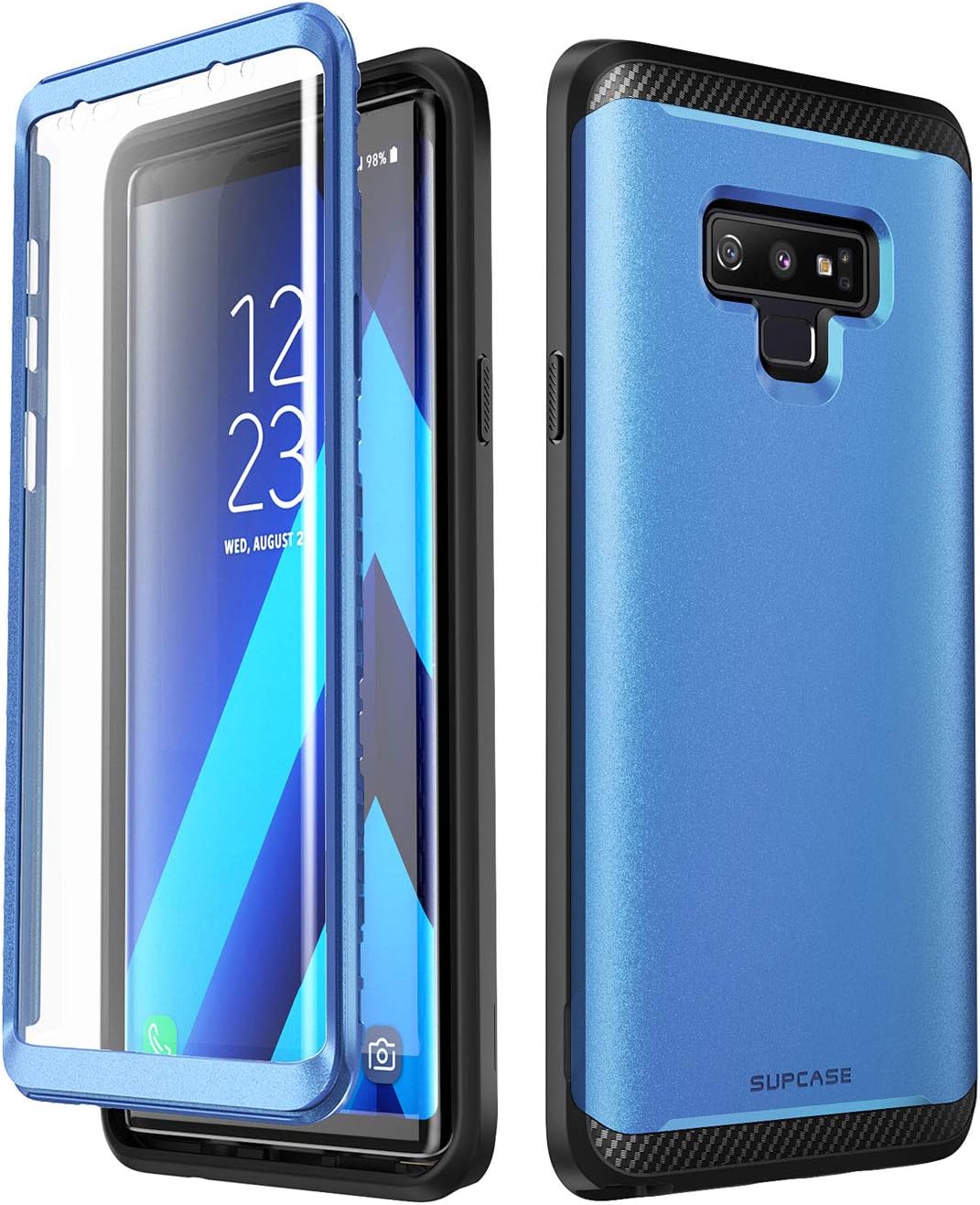 SUPCASE [UB Neo Series Case for Samsung Galaxy Note 9, Full-Body Protective Dual Layer Armor Cover with Built-in Screen Protector for Samsung Galaxy Note 9 2018 (Blue)