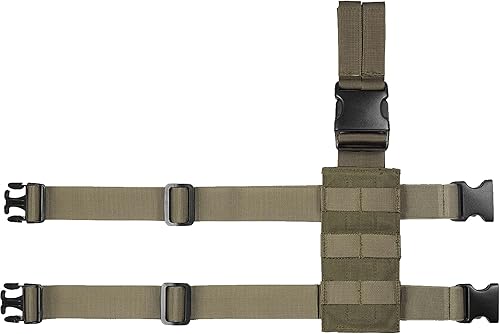OneTigris Mini panel Molle para herramientas, plataforma táctica de pierna caída, minimalista, ajustable, para linterna