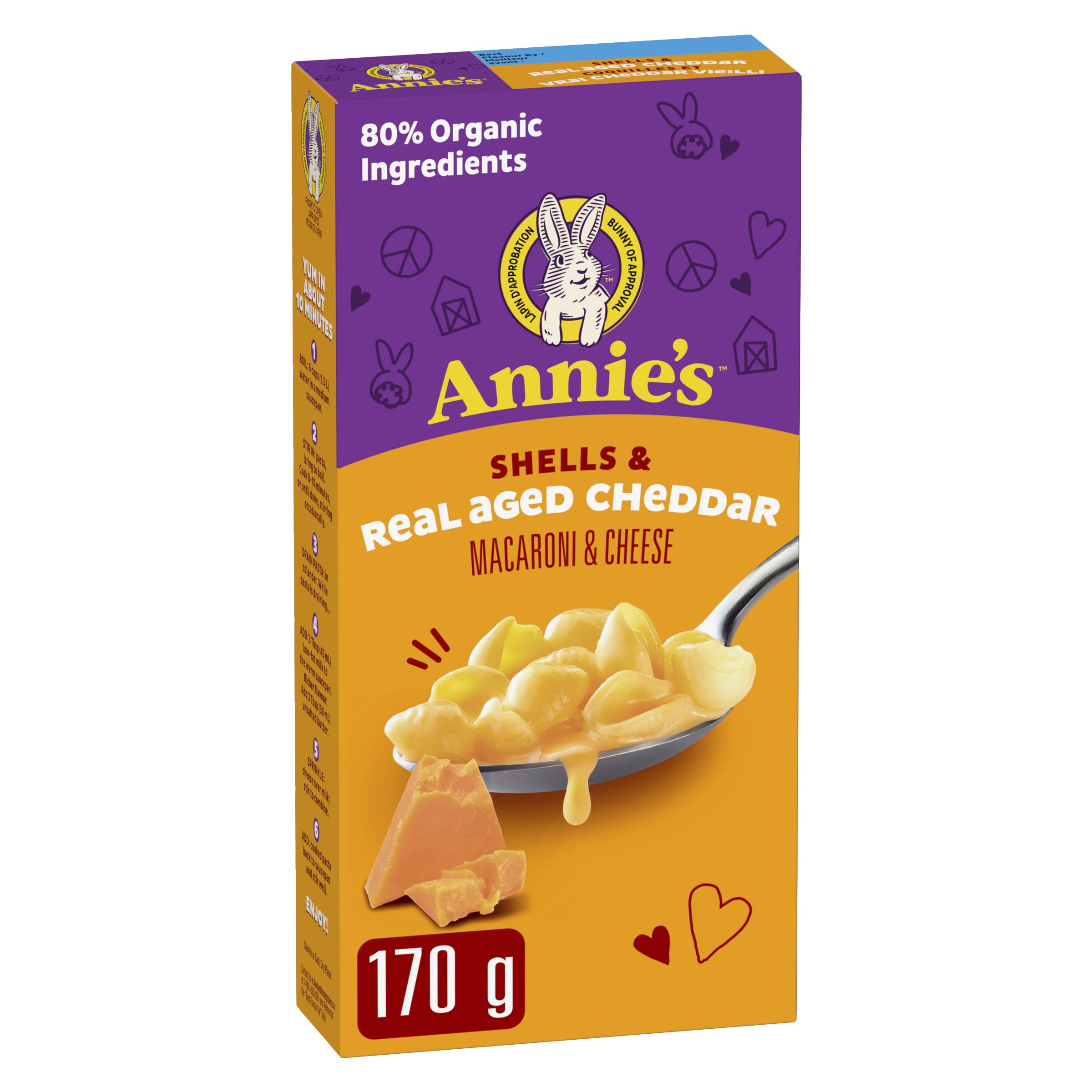 ANNIE'S Macaroni and Cheese Shells and Real Aged Cheddar