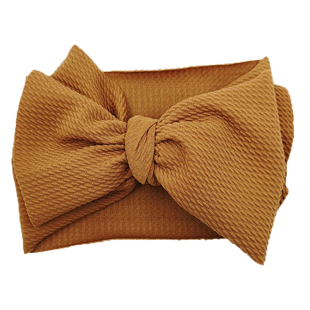 Baby Mädchen Schleife Stirnband Neugeborene Haarband Baby Turban Knoten Stirnband Nylon Elastic Headwraps für Kinder Haarzubehör - mehrfarbig - Einheitsgröße