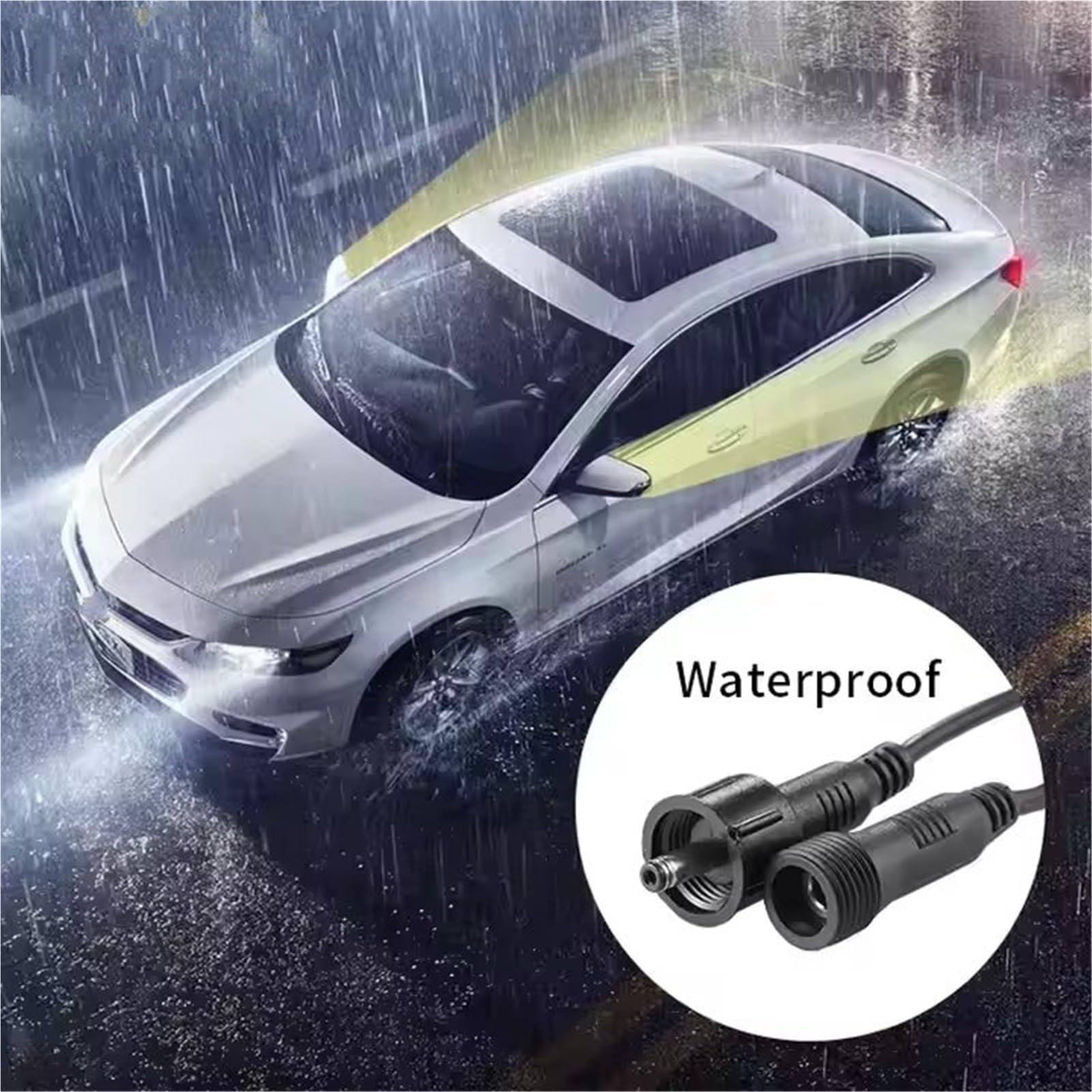 Sensor Estacionamiento Radar Inalámbrico De Aparcamiento para Coche con 4 Sensores, Pantalla LCD Inversa, Detector De Monitor Parktronic para Coche, 22MM