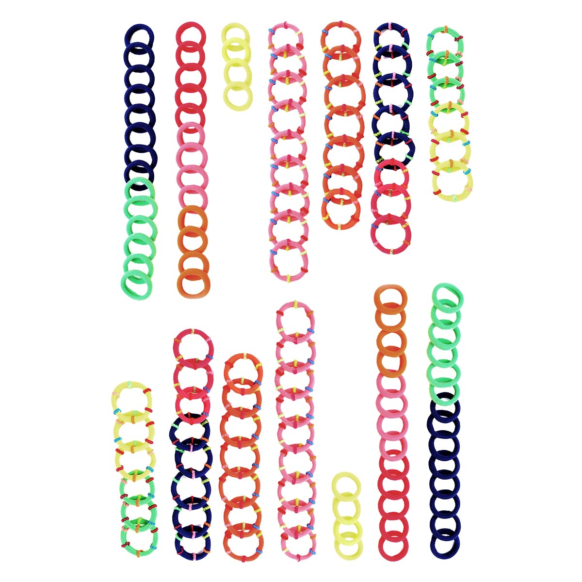 Hair Rubber Bands for Girls Kids - Hair Accessories, Pony Holders, Small Ponytail Holders With Storage Box for Teens Toddlers-image-48