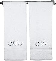 Vista 28 de BC BARE COTTON Juego de toallas de lujo de seis piezas para novia y novio de hotel y spa