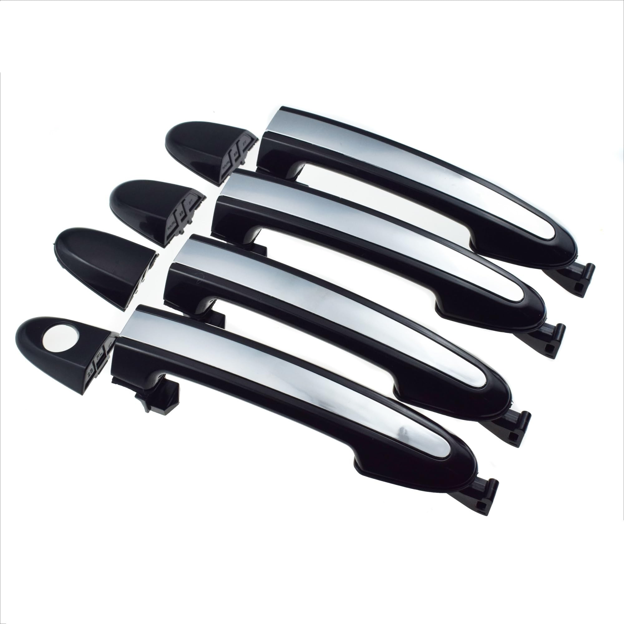 Hufagyg 2 Pcs Rear Lh Rh For Hyundai Exterior Door Handle Chrome Front Rear Left Or Right