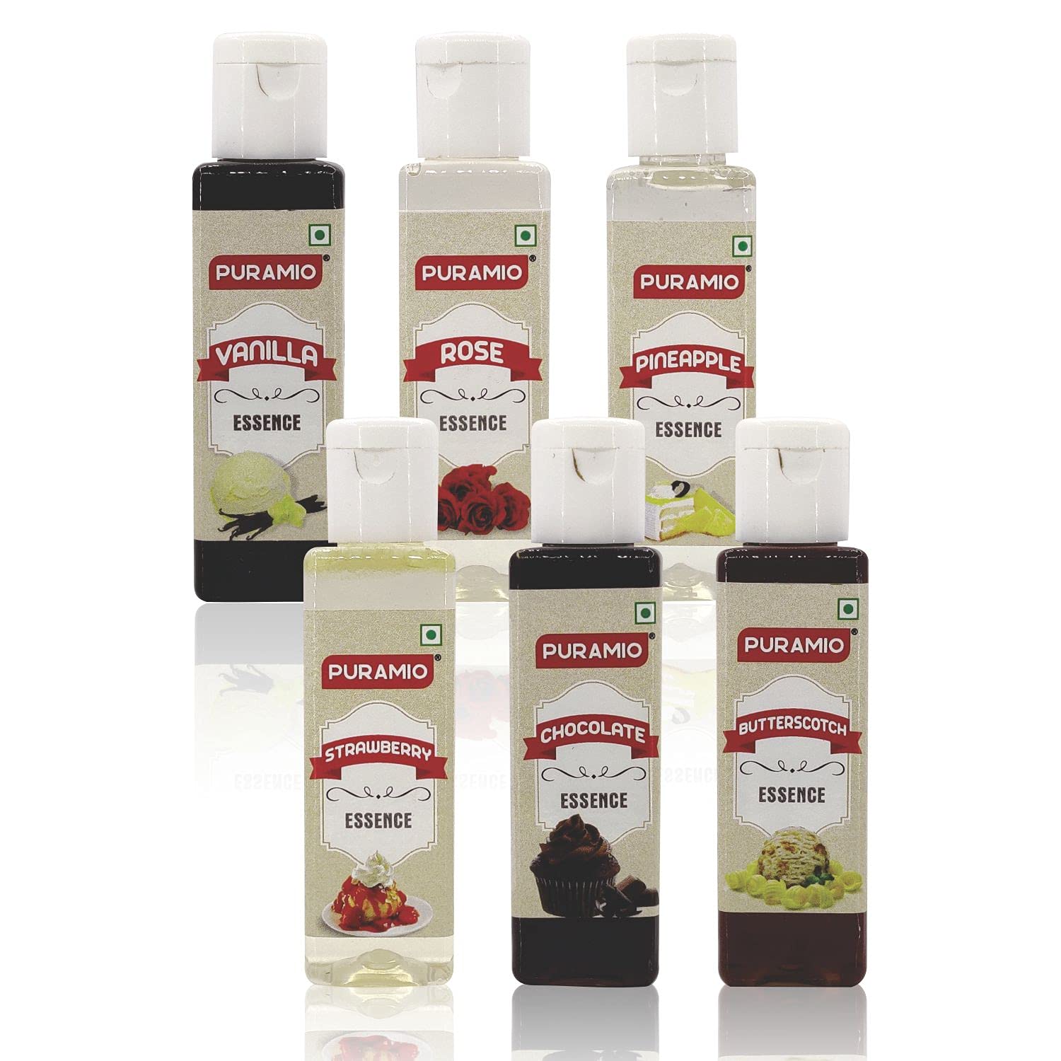 Puramio Culinary Liquid Food Essence, Combo- (Pack of 6 (30ml each))- (Vanilla, Rose, Pineapple, Butterscotch, Strawberry & Chocolate) (B09H4QG9WZ) Amazon Price History, Amazon Price Tracker